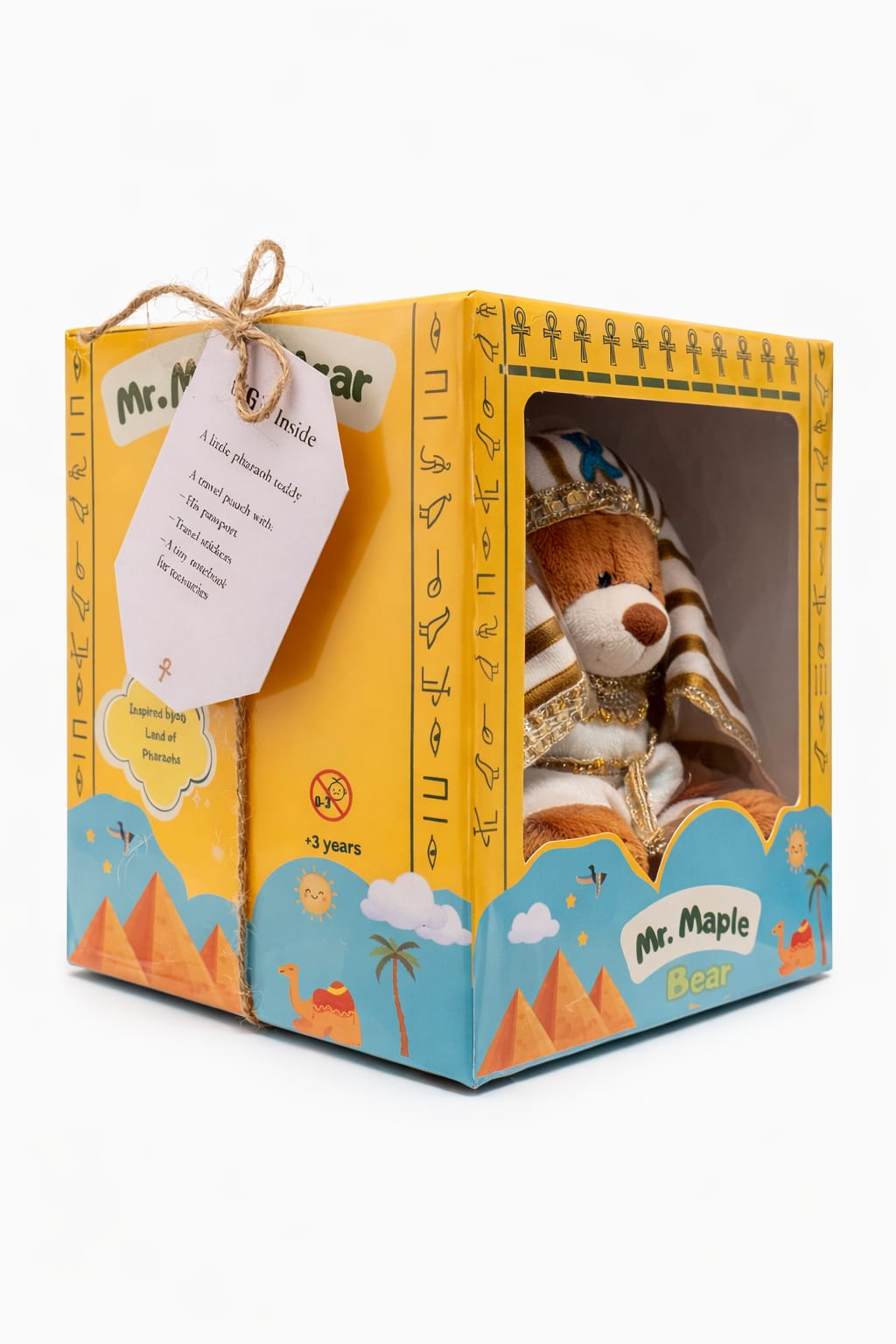 Mr-Maple-Pharaonic-Teddy-Bear-Traveler-Set-Egypt-unique-git
