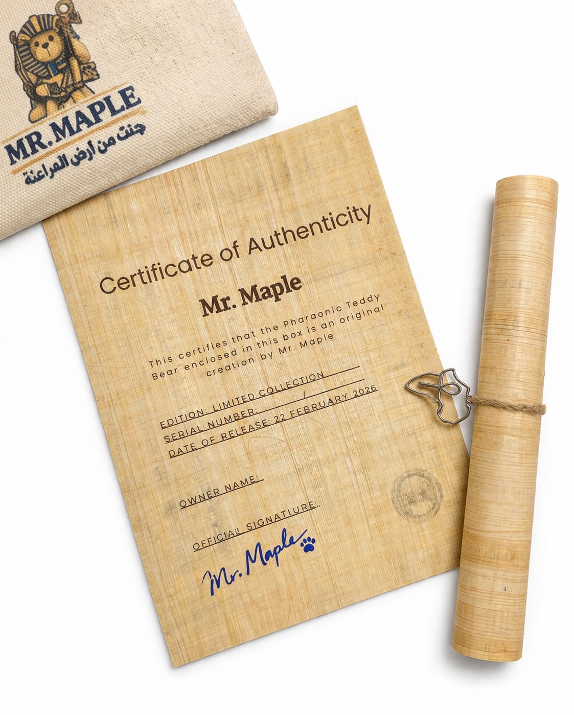 Egyptian papyrus bear luxury gift Egypt best gift